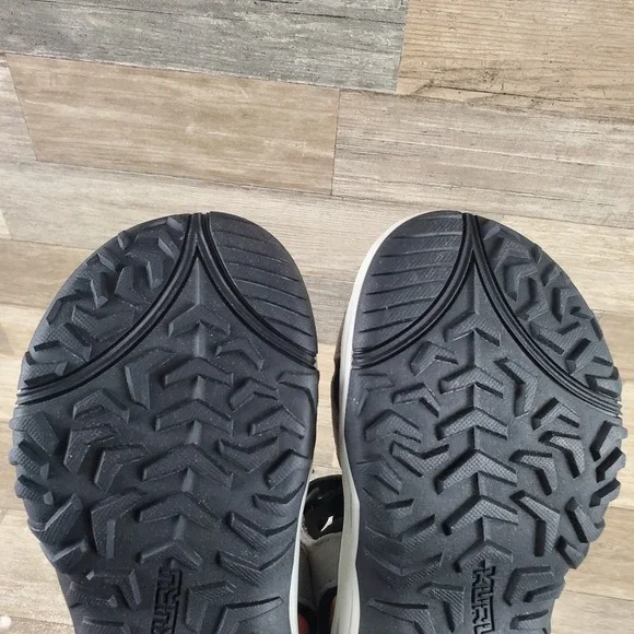 Kuru Tread Womens Sandals Sz 8 M Fossil Gray Sky Blue Jet Black Suede Comfort - Picture 11 of 12